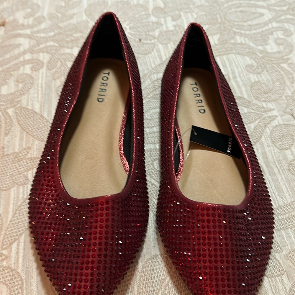 Torrid Ruby Bling flats
